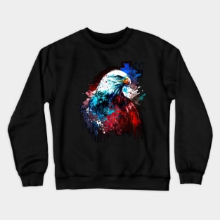 Cosmic Drip Tie Dye Eagle Crewneck Sweatshirt